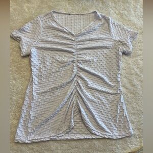 Ruched Middle Seam Workout Shirt